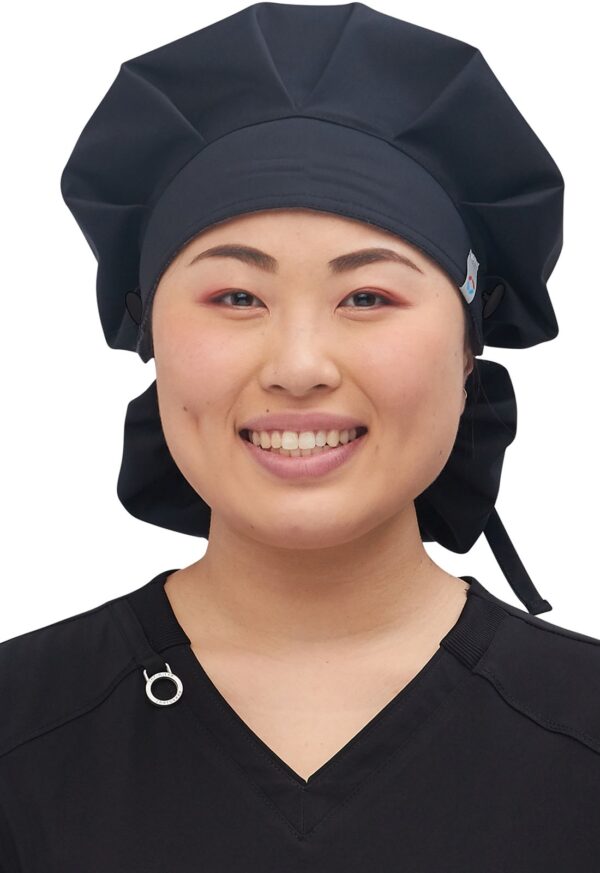 Revolution Tech Bouffant Scrub Hat(Brand: Cherokee)Black