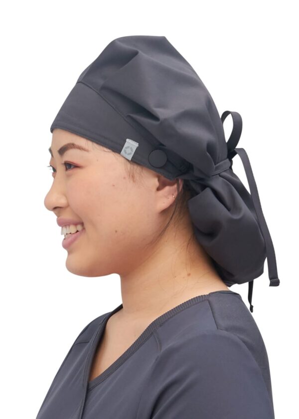 Revolution Tech Bouffant Scrub Hat(Brand: Cherokee)Black - Image 2